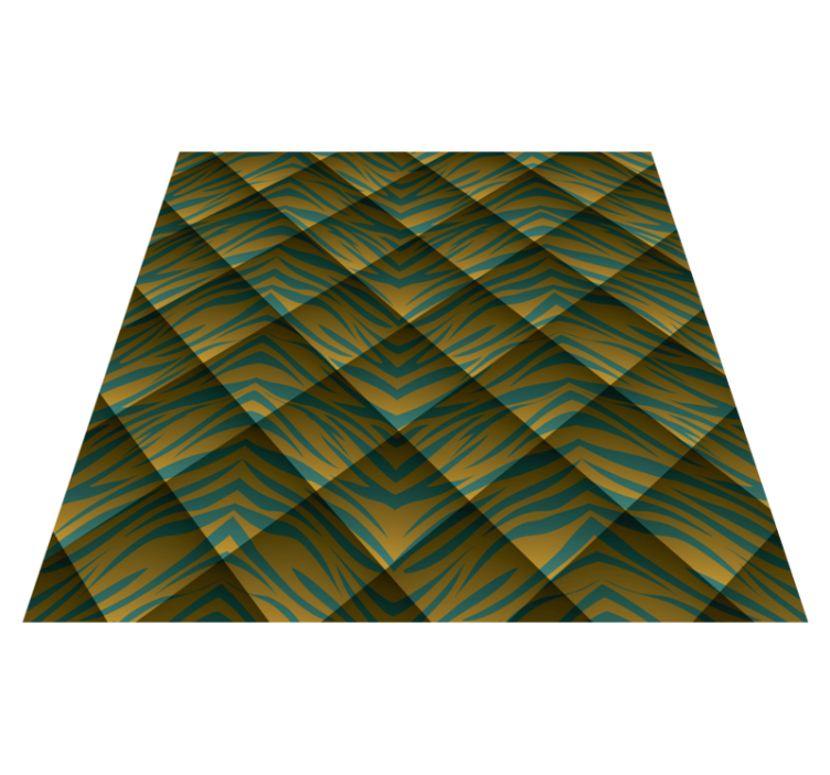 Zebra pattern fusion animal print vinyl rug - TenStickers