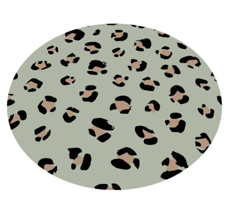 Animal print vinyl rug in leopard print style - TenStickers