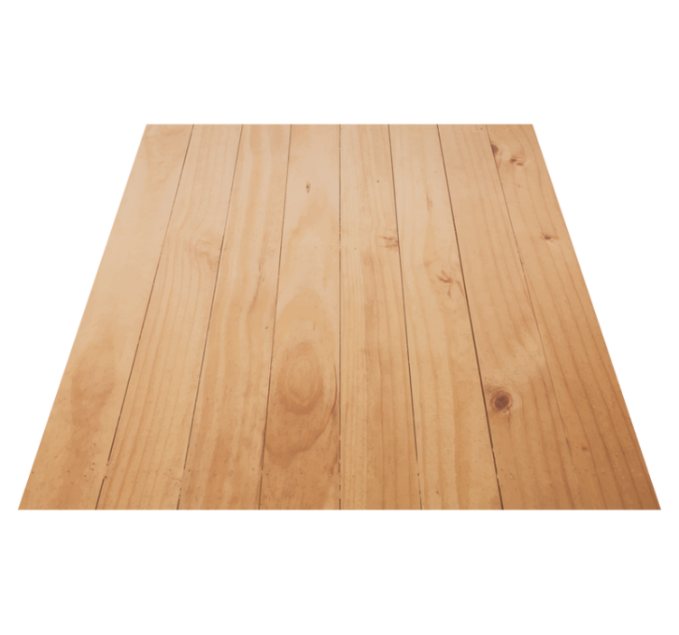 Light brown wood effect vinyl rug - TenStickers