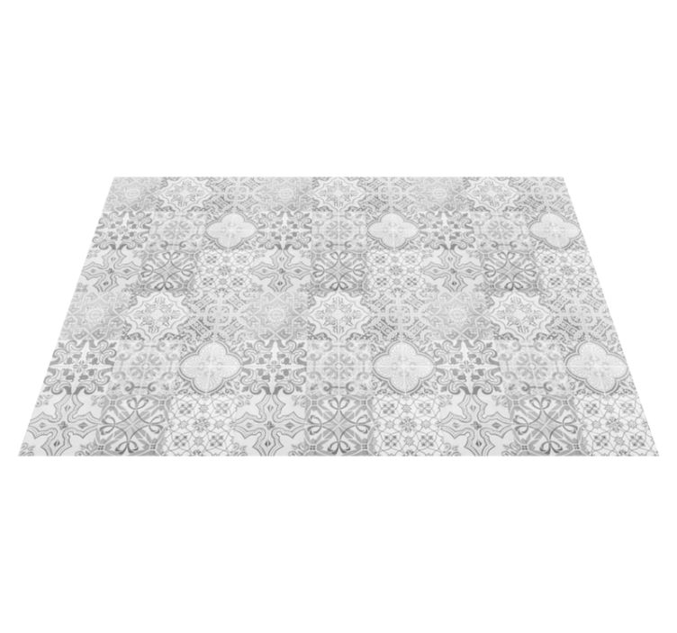 Stone effect mosaic pattern tile carpet - TenStickers