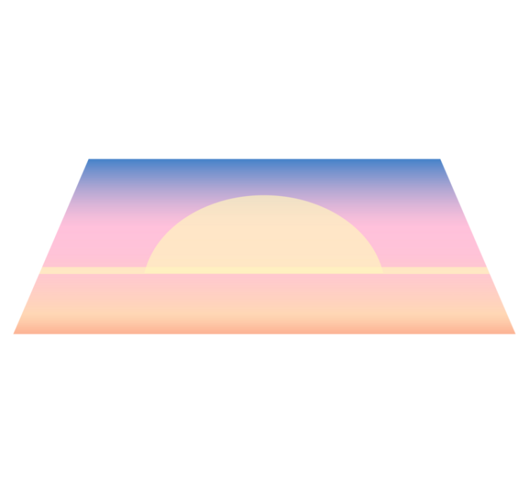 Sunrise Gradient nature vinyl rug - TenStickers
