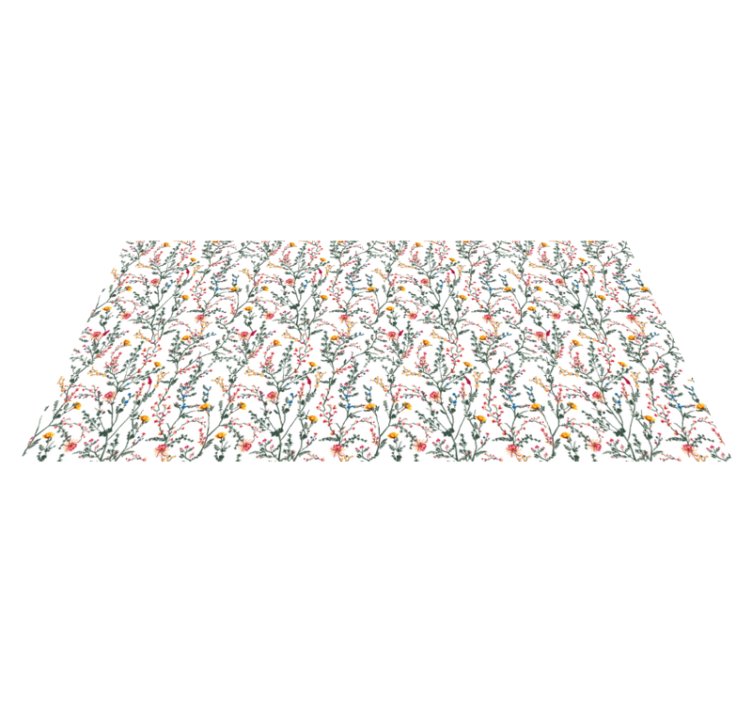 Colorful garden with plants floral rug - TenStickers