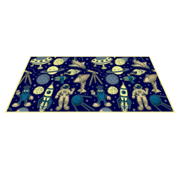 Celestial Journey Idea kids vinyl rug - TenStickers