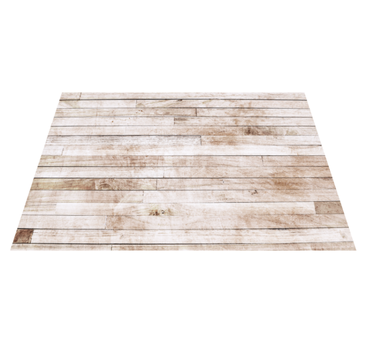 Bright planks appearance wood effect vinyl rug - TenStickers