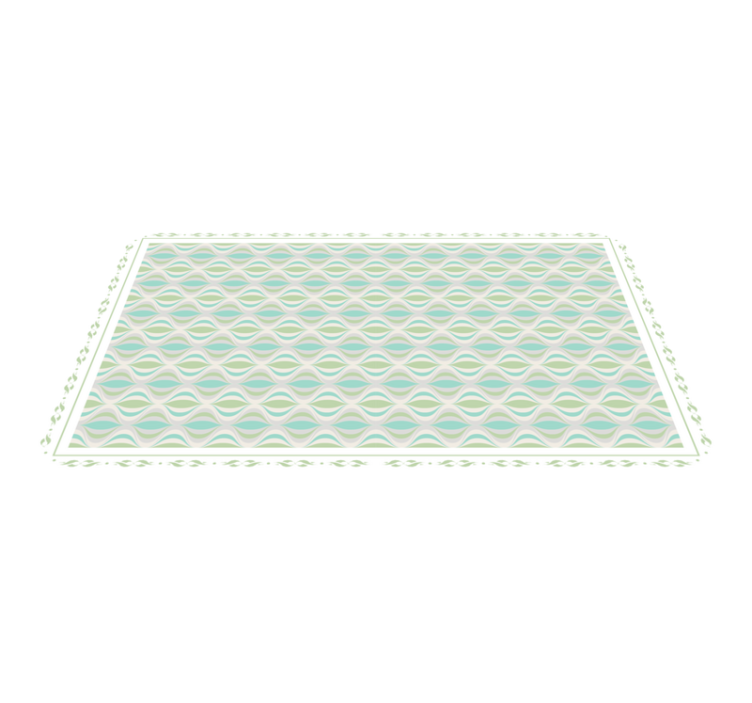 Light colors 70s' pattern vintage rug - TenStickers