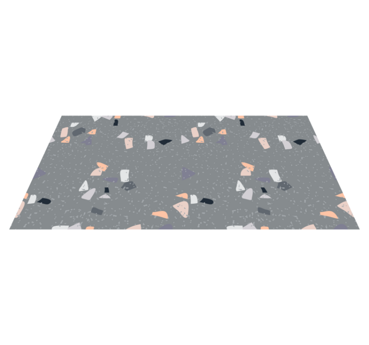 Abstract figures marble vinyl rug - TenStickers