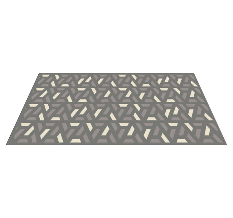Interlocking Lattice geometric rug - TenStickers