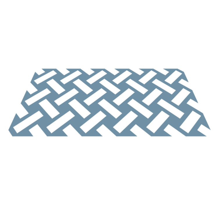 Contrasting Chevron geometric rug - TenStickers