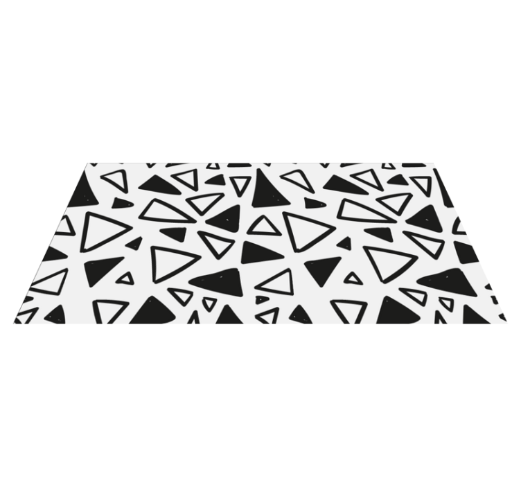 Abstract Triangular geometric rug - TenStickers