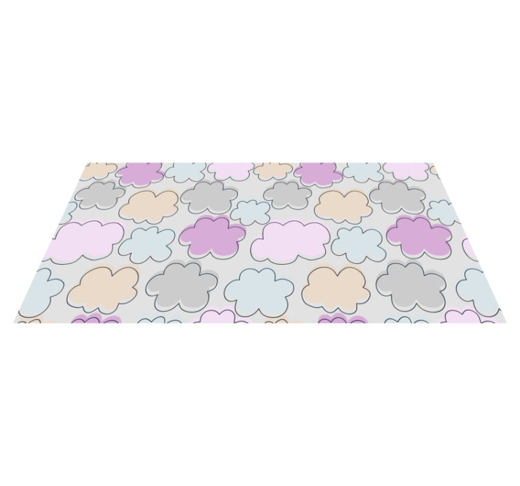 Cloudy Pastel playroom carpet - TenStickers