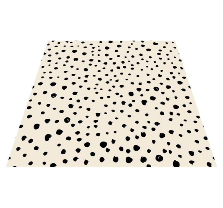 Dotted Pattern Style textured vinyl rug - TenStickers