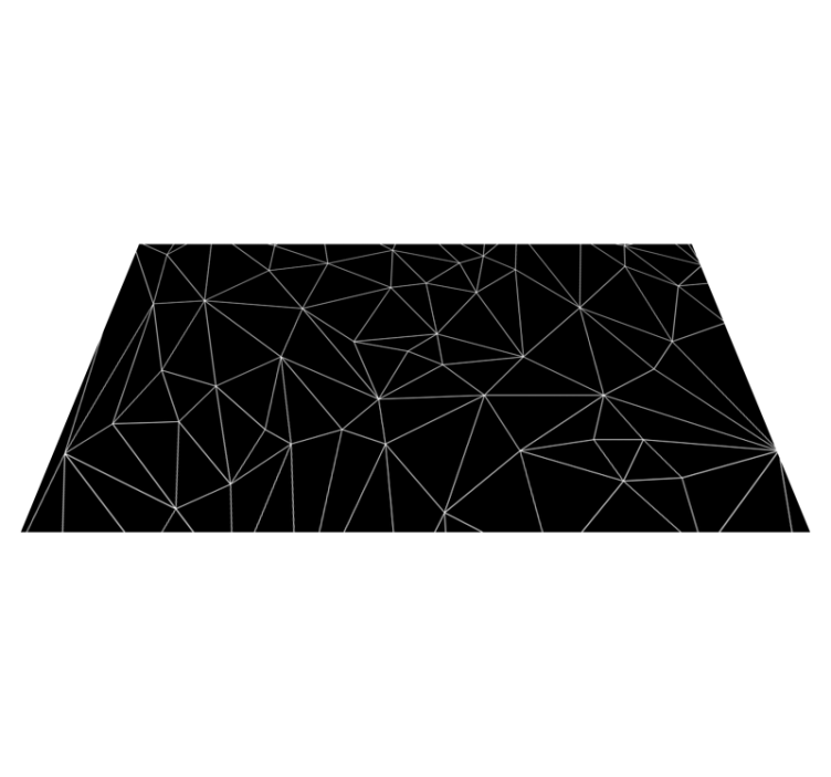 Geometric Lines geometric vinyl rug - TenStickers