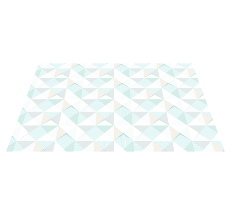 Geometric Pattern Overlay geometric vinyl rug - TenStickers