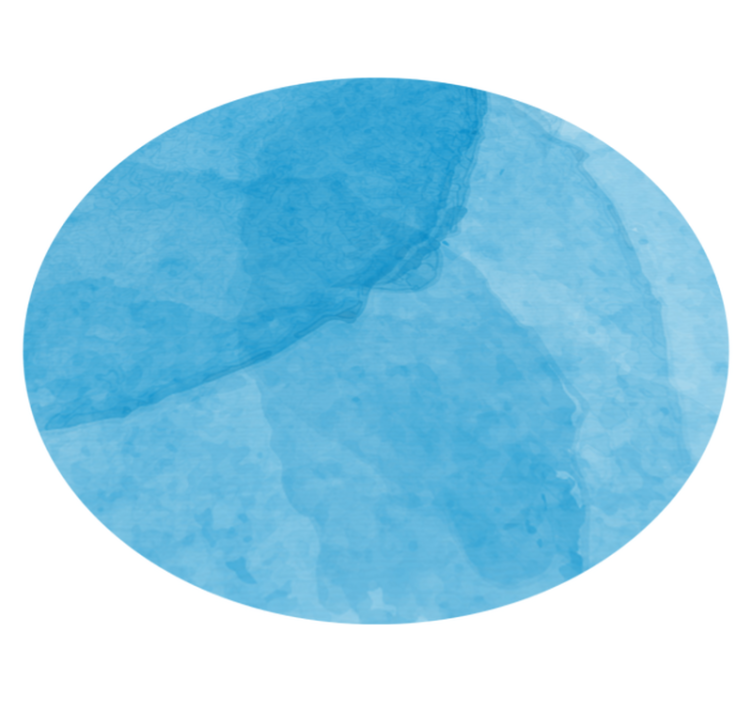 Abstract Blue Circular Design minimalist rug - TenStickers
