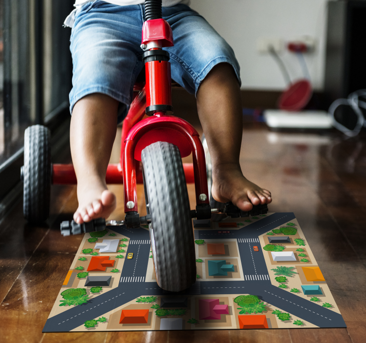 City Streetscape car play mat - TenStickers