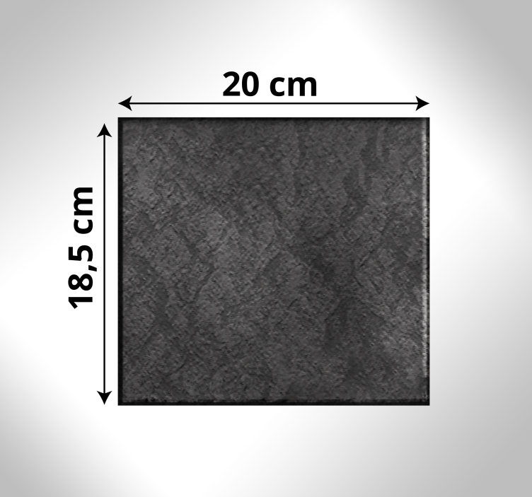 Textured Stone Square textured vinyl rug - TenStickers