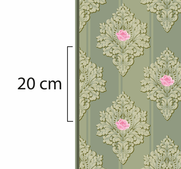 Vintage Floral Pattern Decor floral rug - TenStickers