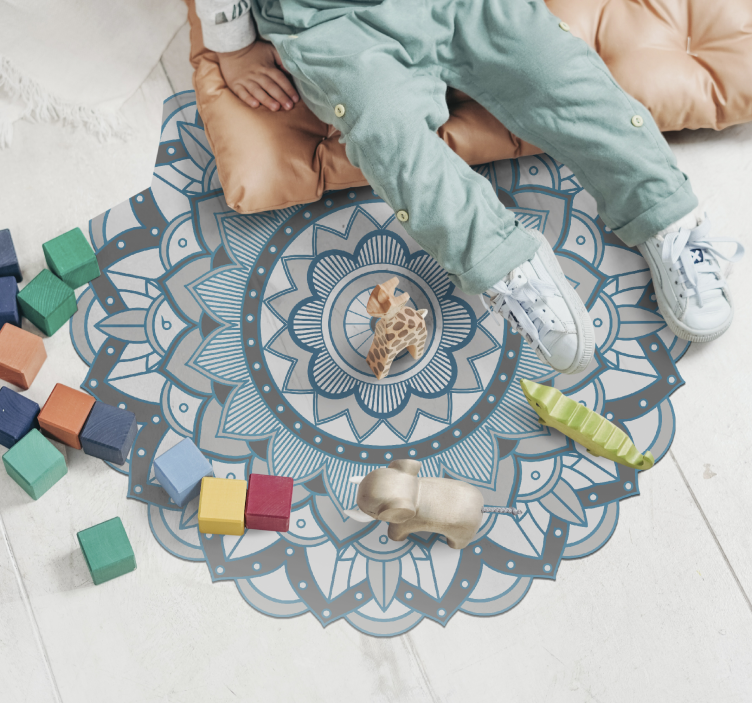 Round mat mandala vinyl rug - TenStickers