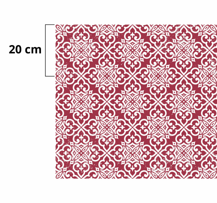 Intricate Mandala Motif mandala vinyl rug - TenStickers