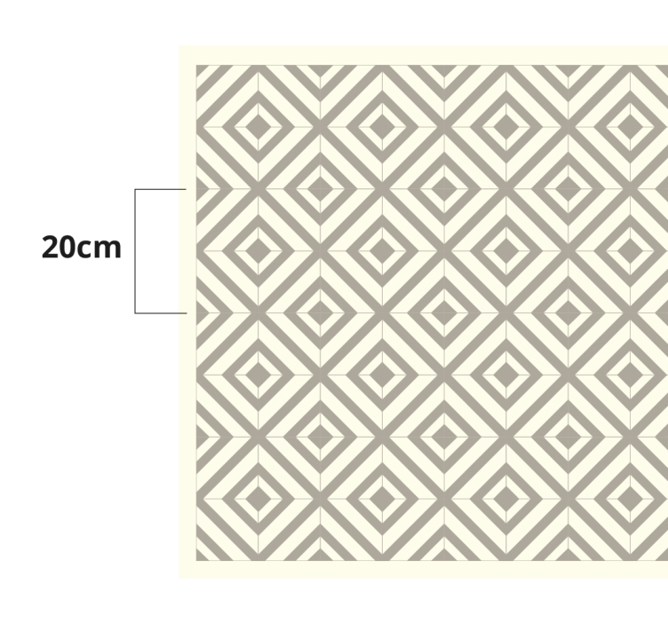 DIAMOND INSPIRATION geometric vinyl rug - TenStickers