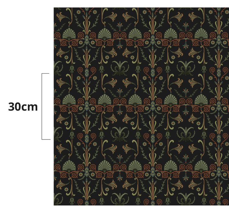 Ornate Botanical Patterns vintage rug - TenStickers