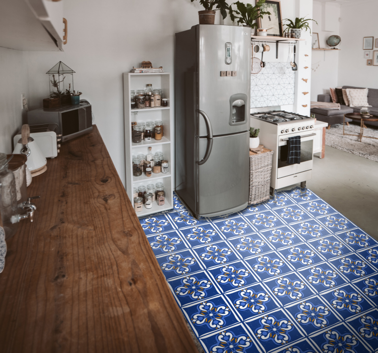 Classic Mediterranean tile carpet - TenStickers
