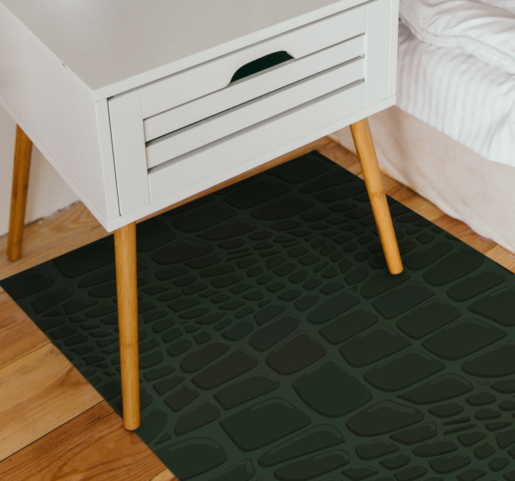 Crocodile Textured Surface animal print vinyl rug - TenStickers