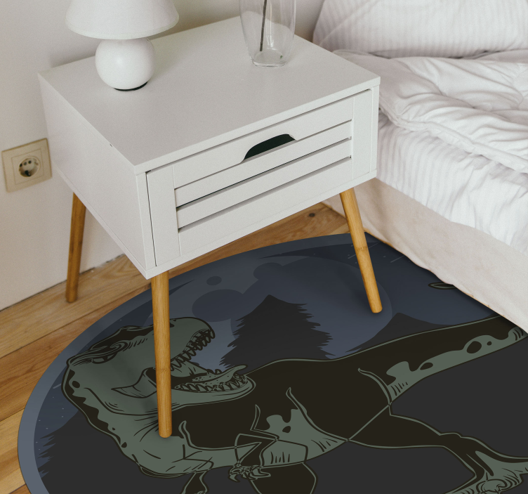 Dinosaur Illustration animal vinyl rug - TenStickers