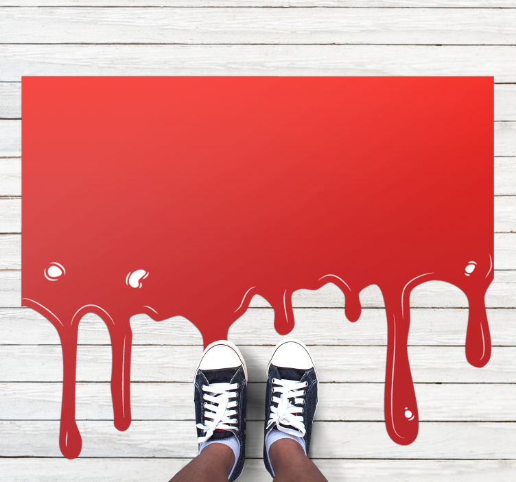 Dripping Paint halloween vinyl rug - TenStickers