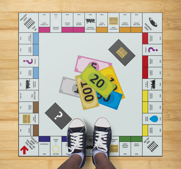 English Monopoly vintage rug - TenStickers