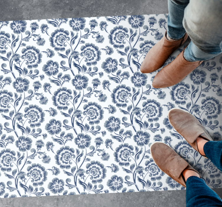 Floral Elegance Pattern carpet roses - TenStickers