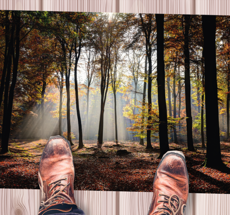 Forest Tranquility nature rug - TenStickers