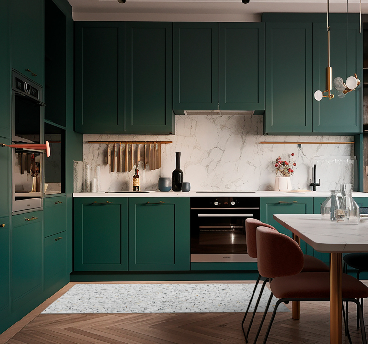 Gray terrazzo texture vinyl carpet - TenStickers