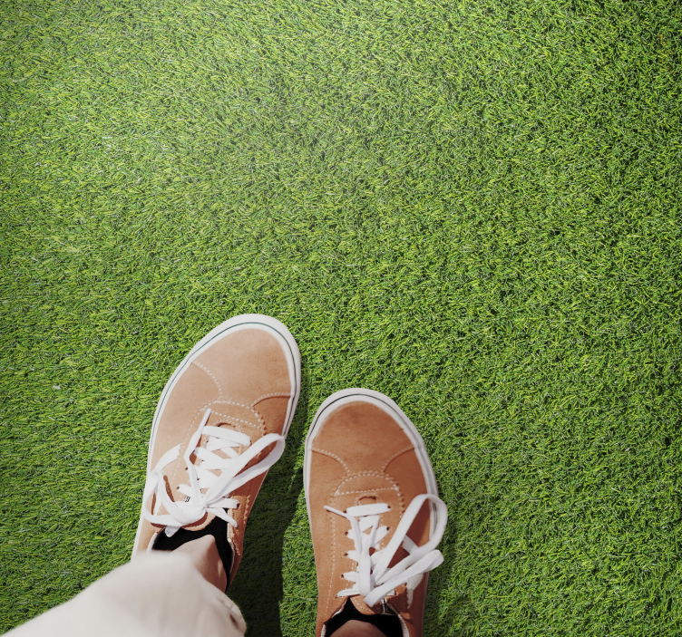Realistic Green Grass vinyl rug - TenStickers