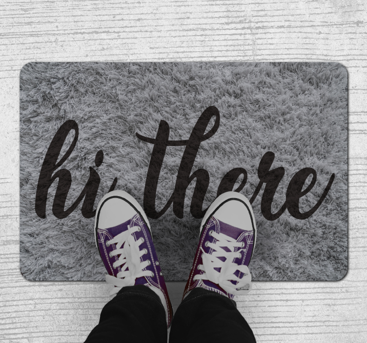 Hi There Decor custom rug - TenStickers