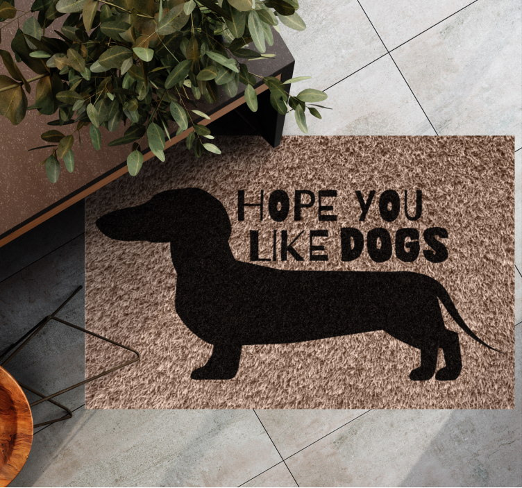 HOPE YOU LIKE mosaic vinyl rug - TenStickers