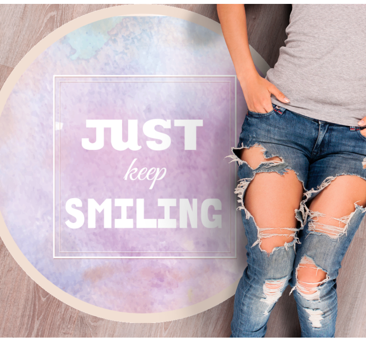 Joyful Reminder custom rug - TenStickers