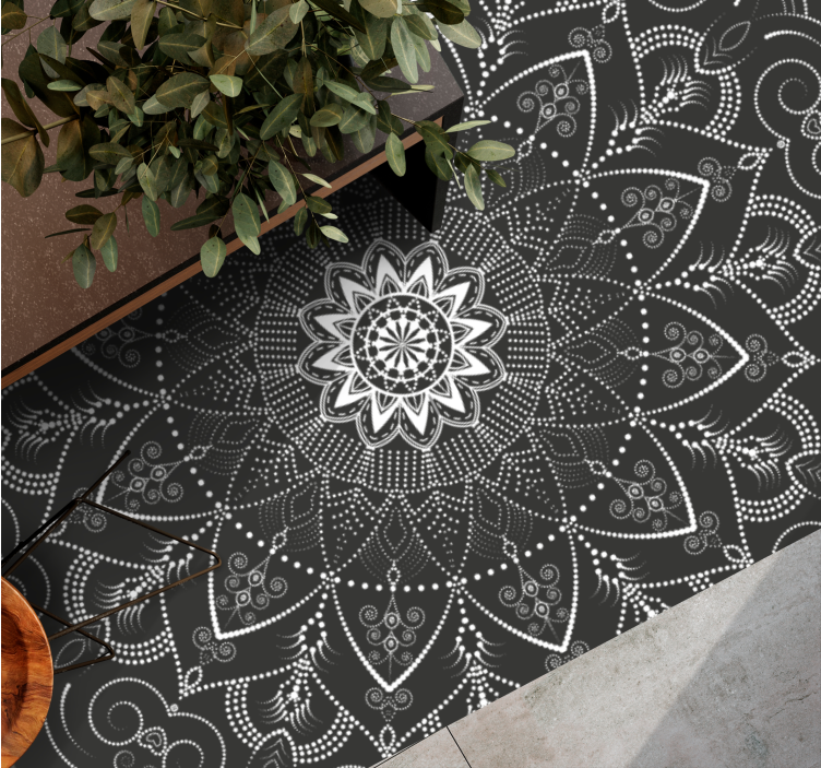 Mandala Pattern Symmetry mandala carpet - TenStickers