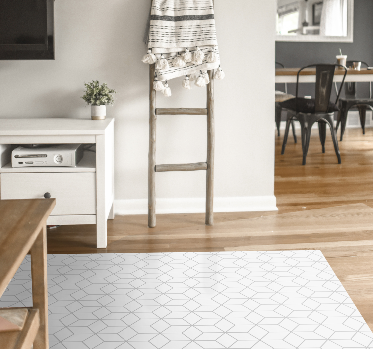 Nordic hexagons  nordic rug - TenStickers