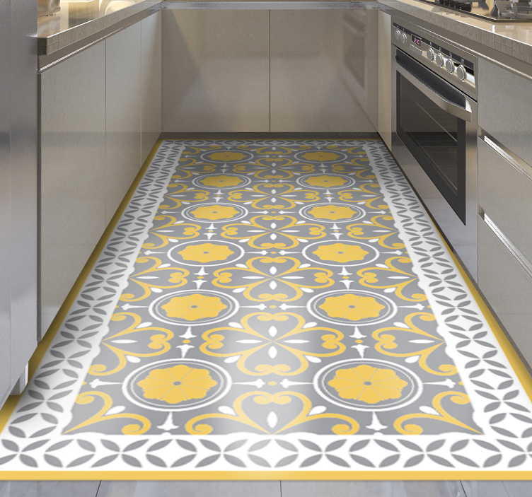 Pantone hidraulic pattern tile carpet - TenStickers