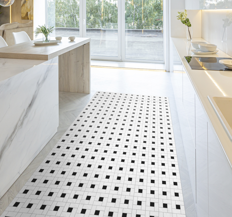 Small Squares tile carpet - TenStickers