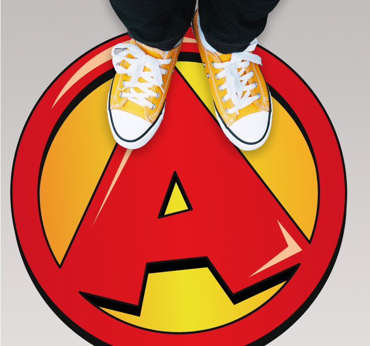 Super initial letter  kids rug - TenStickers