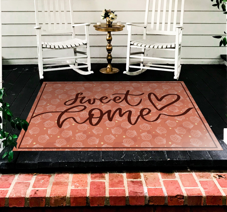 Sweet Home Heart custom rug - TenStickers