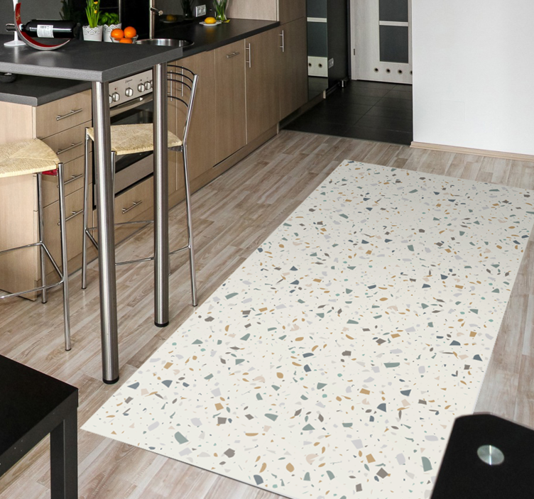 terazzo texture stone flooring - TenStickers