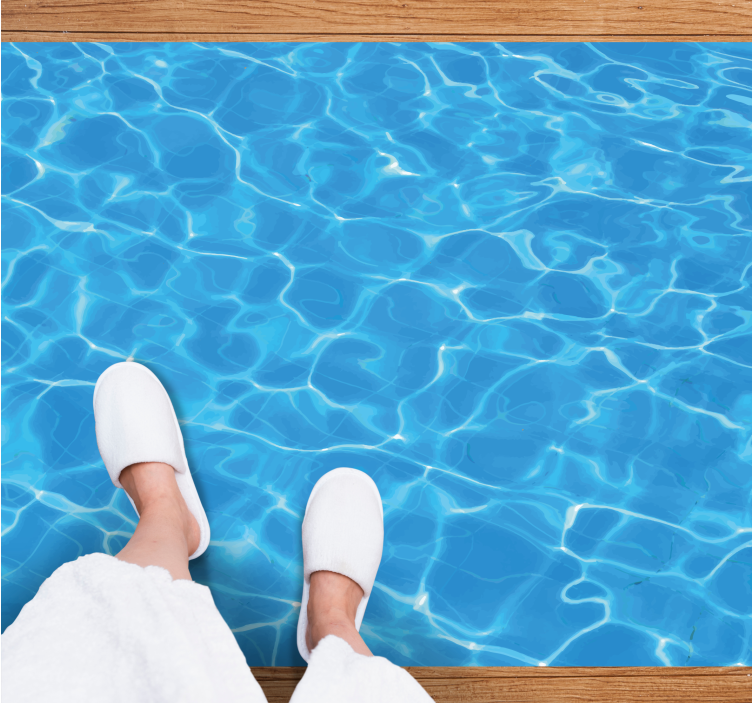 Water texture texture carpet - TenStickers