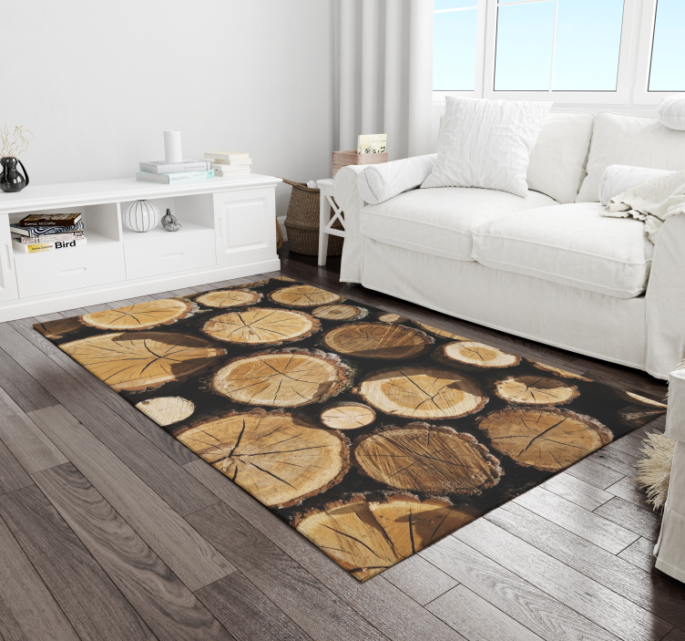 Amazing wood trunks vinyl carpet - TenStickers