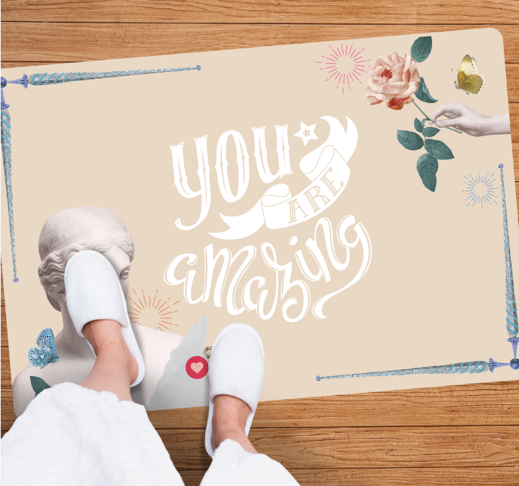 YOU ARE AMAZING custom rug - TenStickers