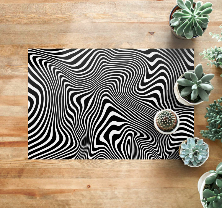zebra pattern  animal vinyl rug - TenStickers