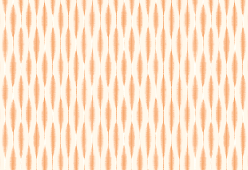 "Ikat Kasuri" orange modern vinyl rug - TenStickers