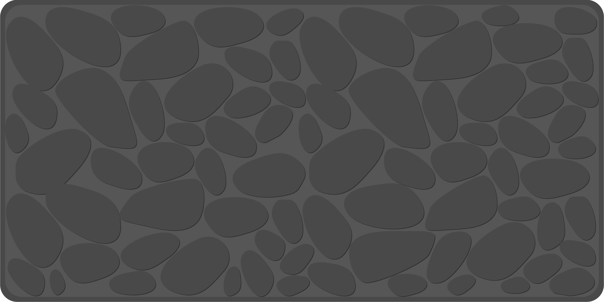 Grey rock effect bathroom vinyl rug - TenStickers